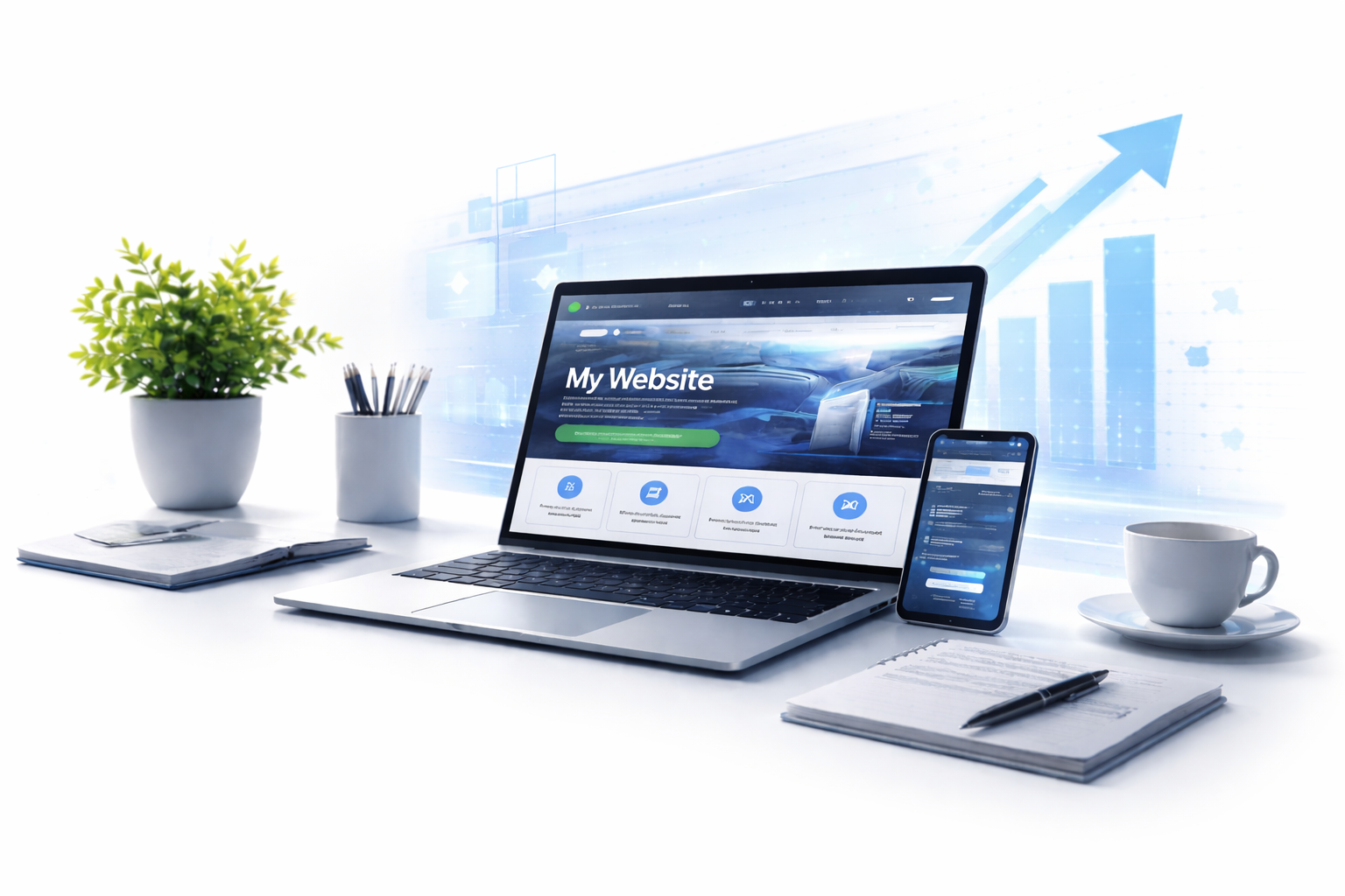 Square Status web design and business website presentation